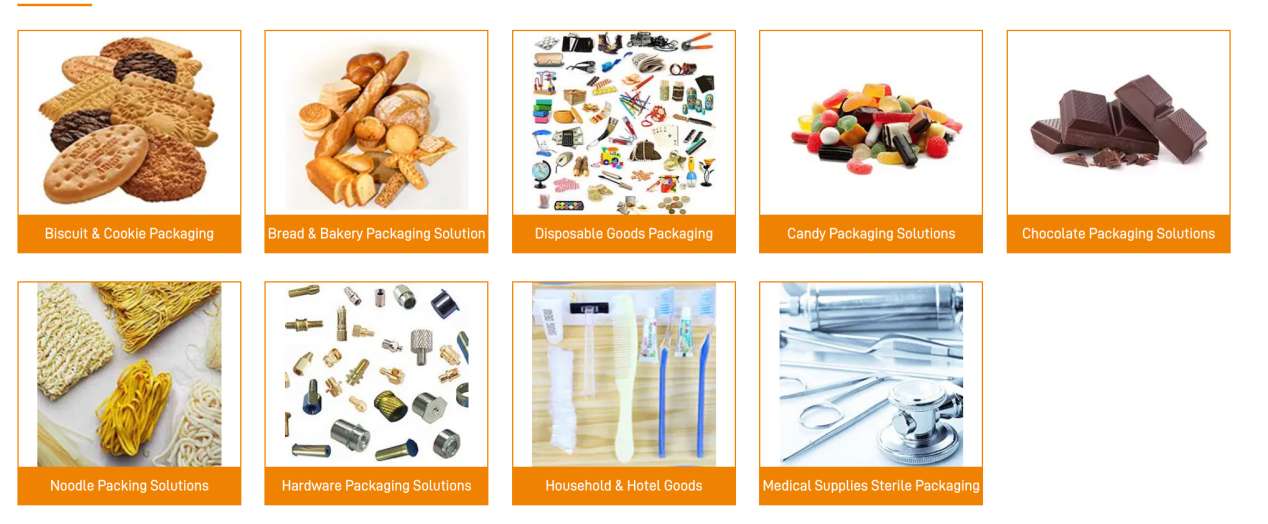 Application of Packaging Wrapping Machine