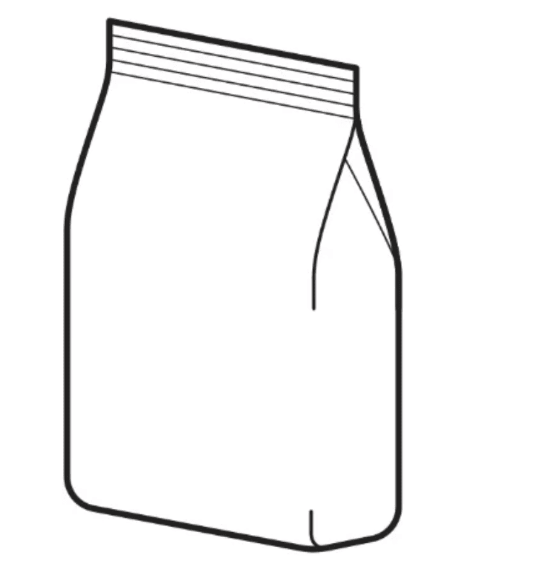 Bag type of VFFS machine-block bottom bag