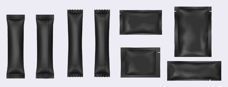 Stick packs and shaped sachets