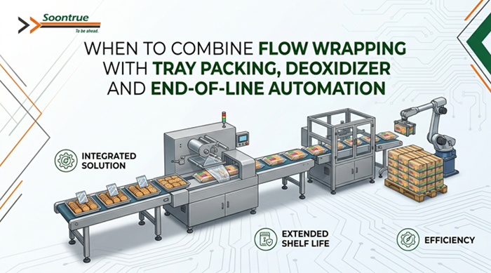 When to Combine Flow Wrapping with Tray Packing, Deoxidizer and End-of-Line Automation