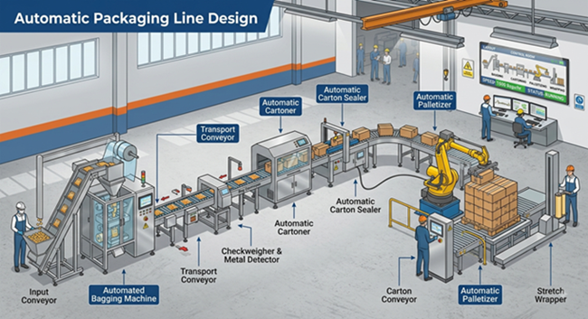 automatic packaging line design