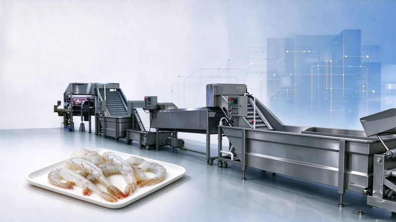 packaging automation for shrimp processing